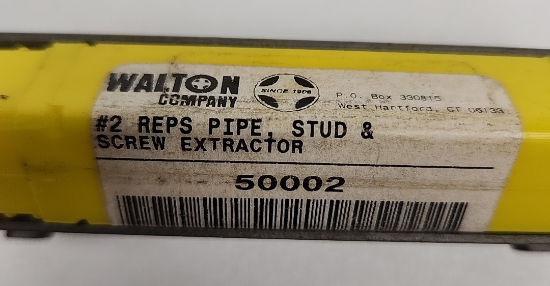 Walton Pipe Stud And Screw Extractors 3 Piece Set Reps #1, #2, #3 New Old Stock