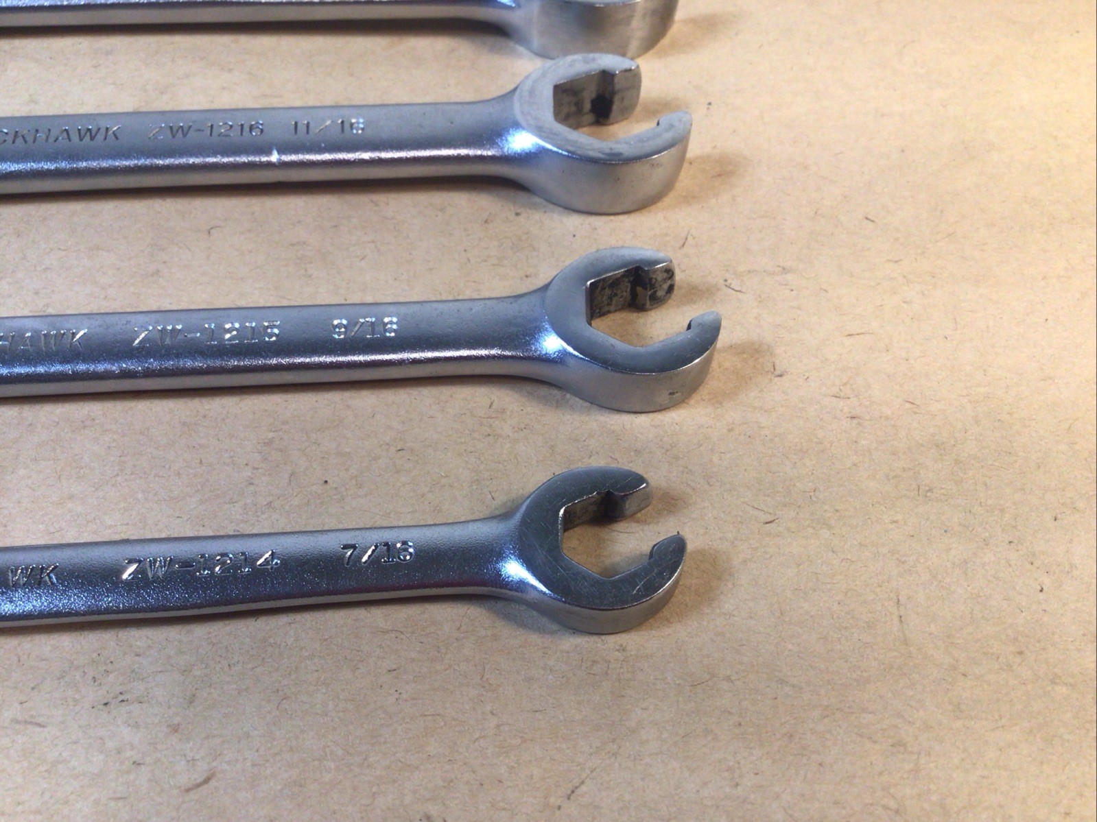 4 Piece – Blackhawk Flare Nut Wrench Set 3/8,7/16,1/2,9/16,5/8,11/16,3/4,7/8”