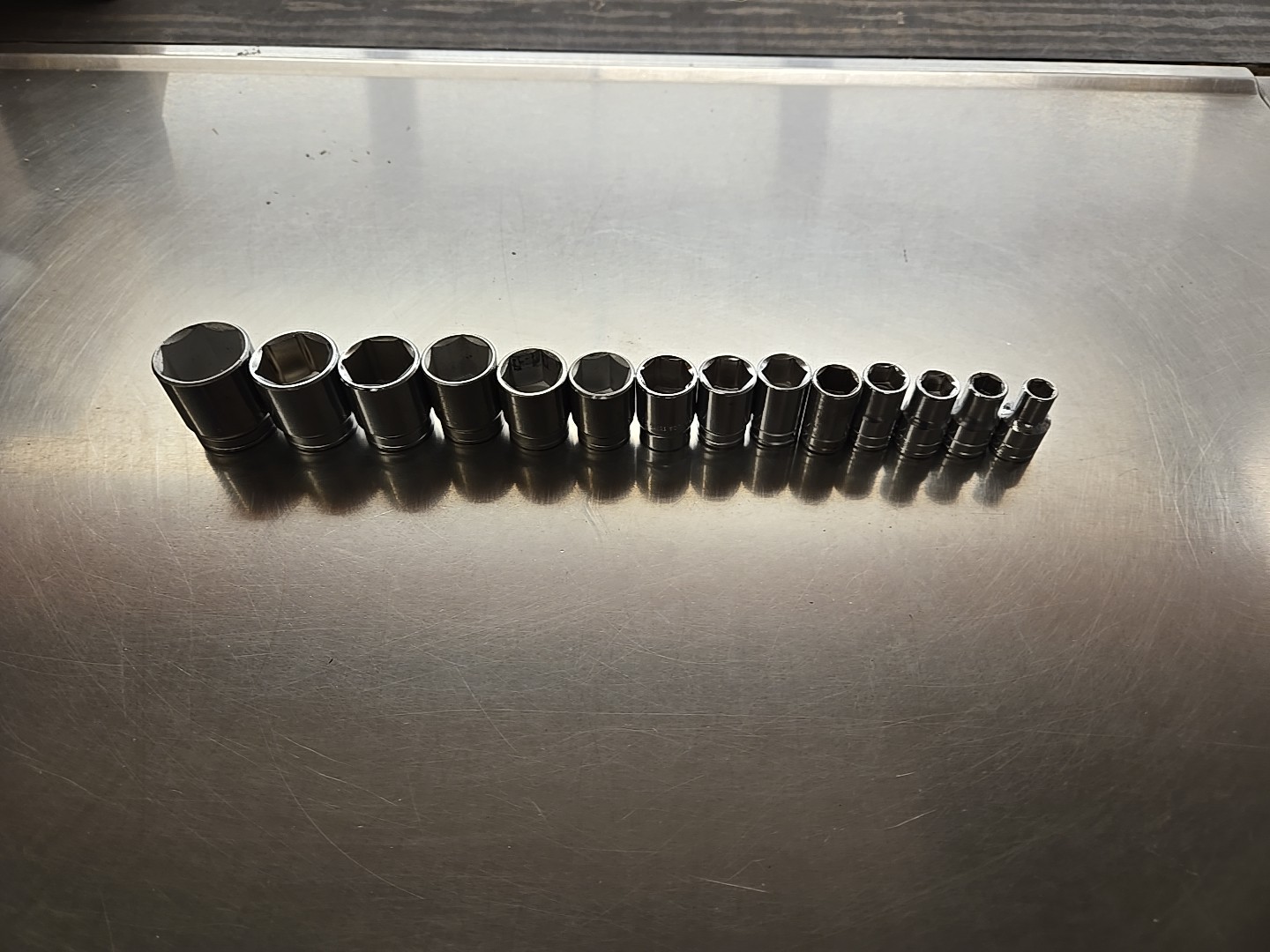 Set of 14 Blackhawk 1/2″ drive sockets 1-1/4 » through 3/8″ See Description