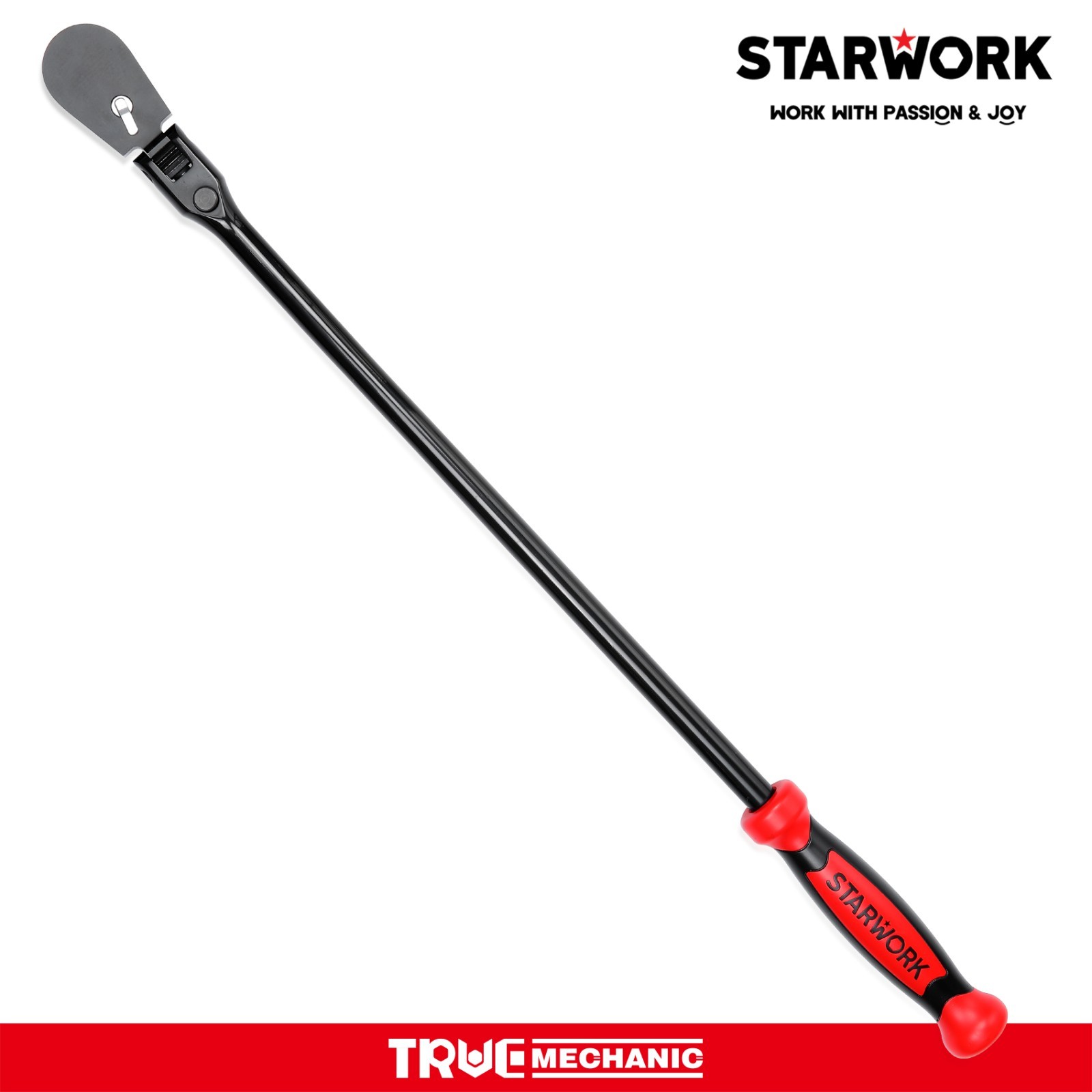 TRUE MECHANIC™ 1/2″ Dr. Dust-Proof Extra-Long Flex Ratchet, 27-3/8″ Length