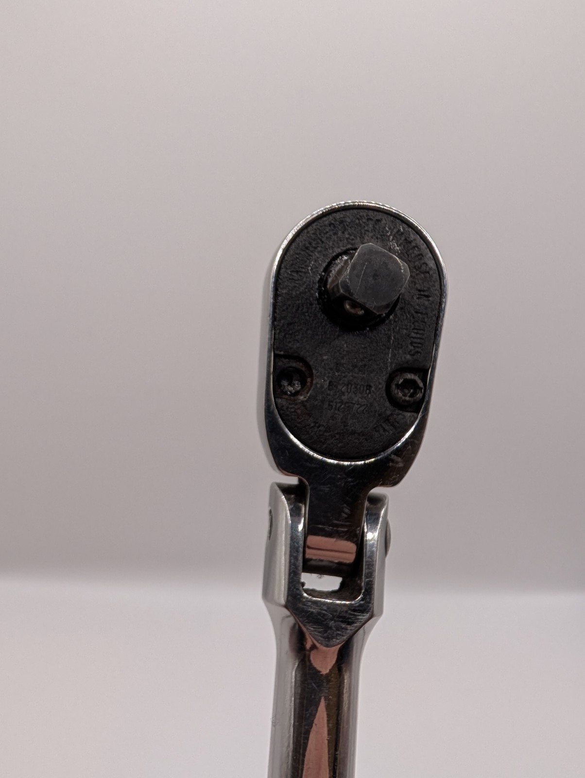 Snap On 1/4″ Ratchet Flex Head THLF72 Soft Grip Red USA USED WITH WEAR