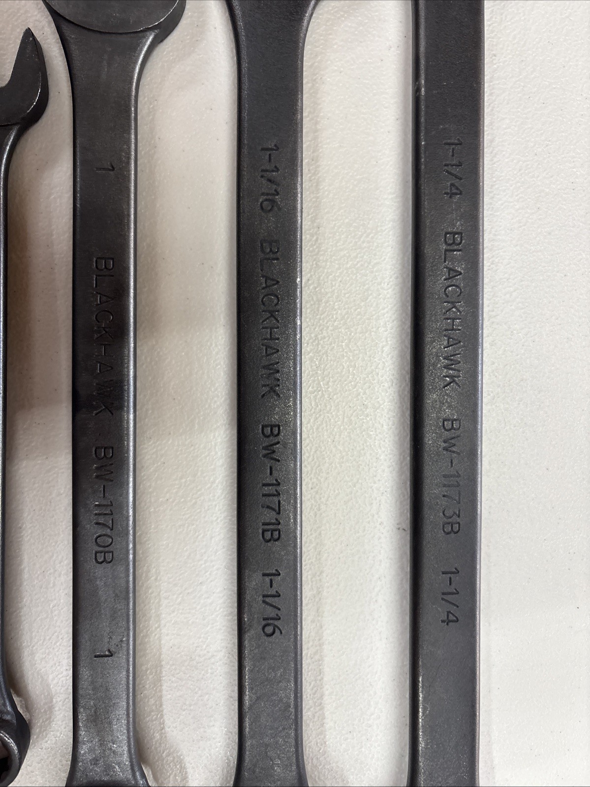 Blackhawk By Proto SAE Wrench Set 5 Pc 3/4” – 1 1/4” Industrial Finish Very Nice