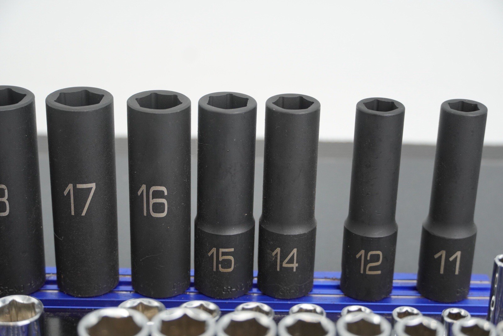 Matco Tools ADV Silver Eagle Socket Set Metric Deep Shallow Chrome Impact Rail