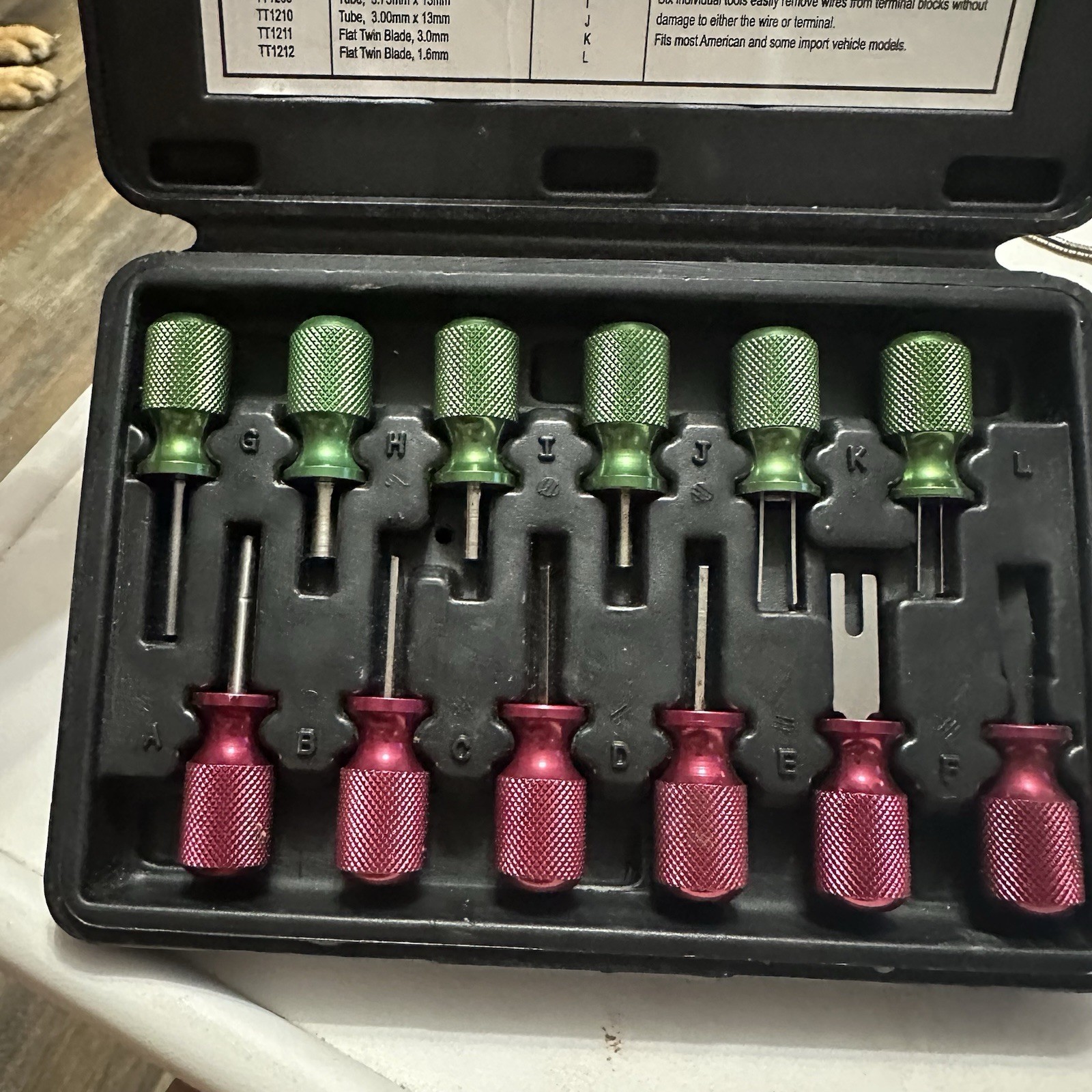Blue-Point TT12KT 12pc Terminal Tool Kit GM Weather Pack w/ Case Snap-on