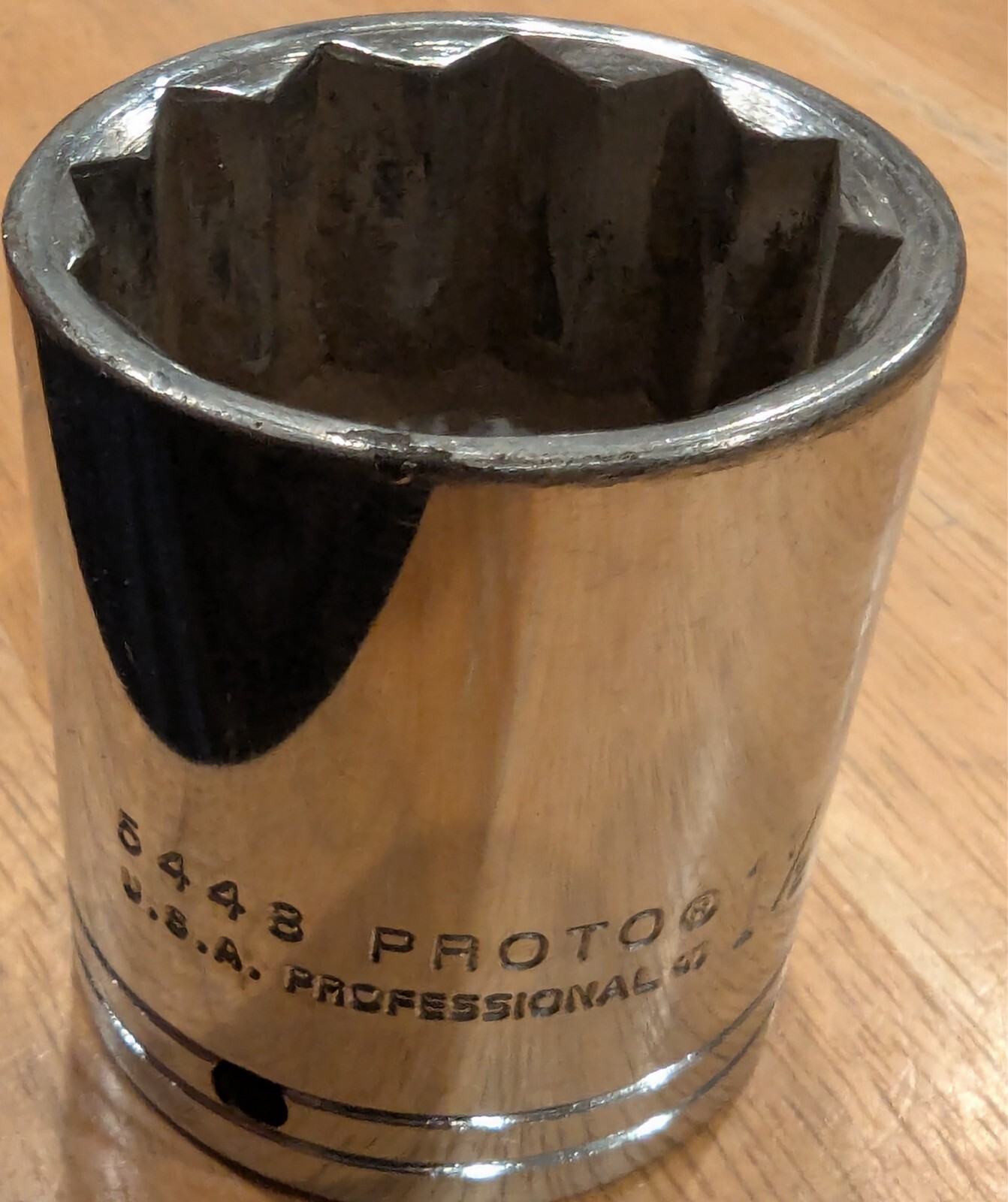 Proto Professional 5448 1/2” Drive, 1 -1/2” Socket, 12 Point Socket, USA,