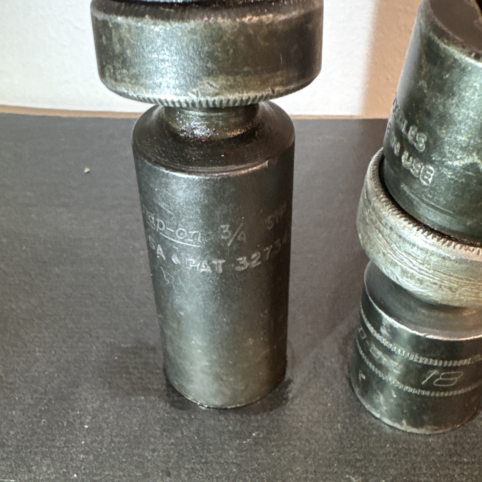 Lot Of 6 SNAP-ON 1/2 Drive Swivel Sockets Metric & Standard Size In Description