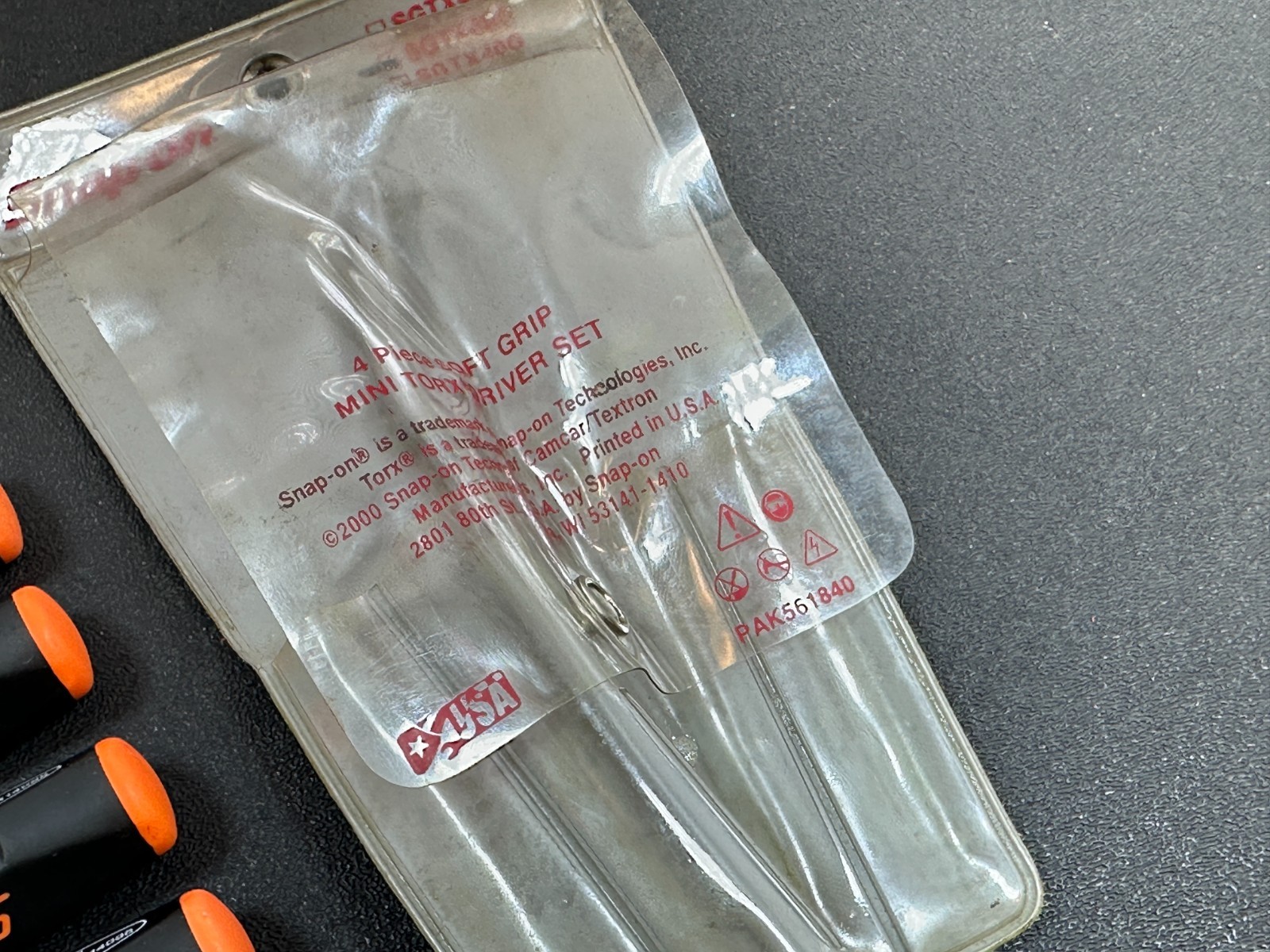 🇺🇸 Snap-on USA SGTX40O Mini TORX Soft Grip Screwdriver Set T8, T10, T15 & T20