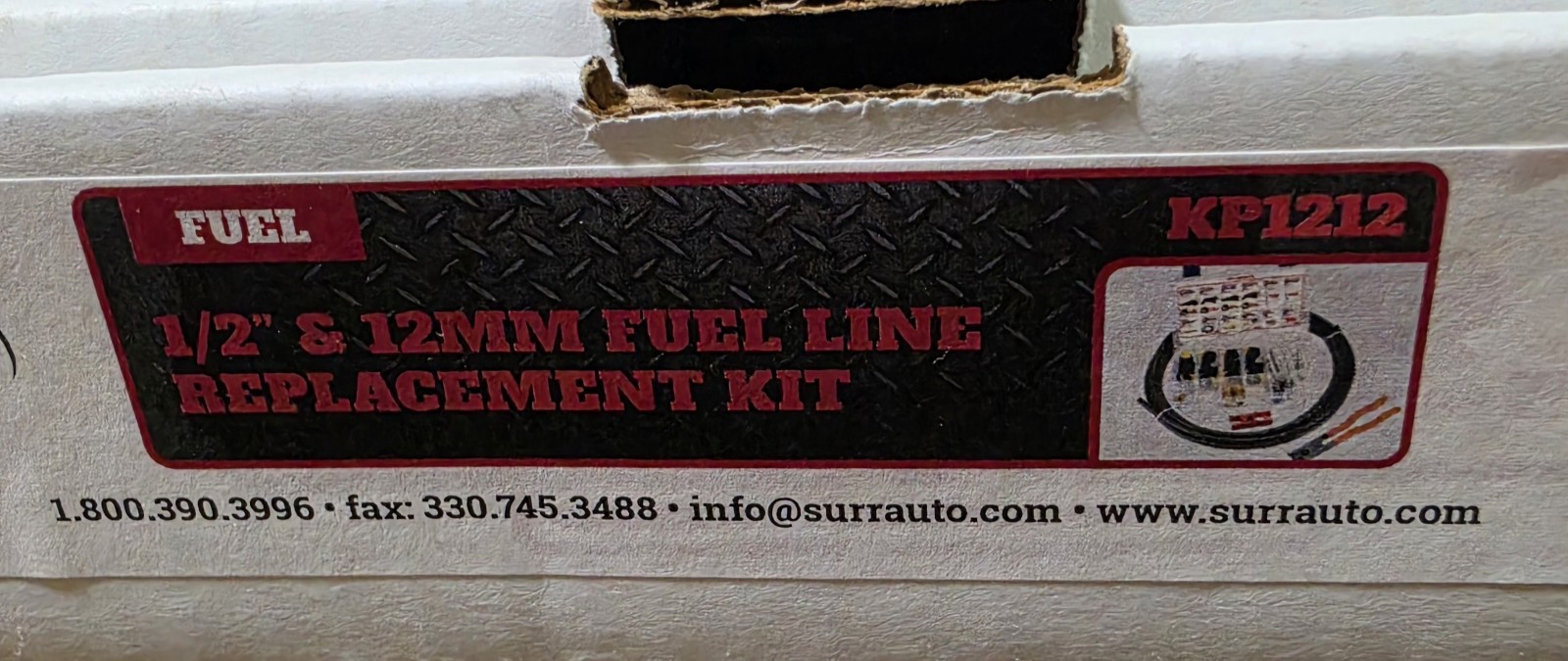 S.U.R.&R 1/2″ & 12mm Fuel Line Replacement Kit KP1212 SUR&R