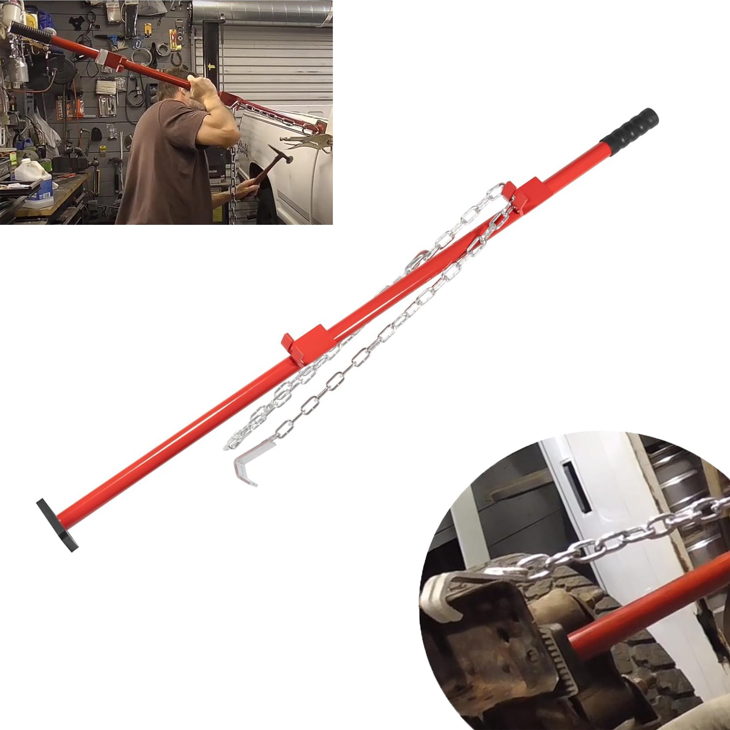 Replace 77175 Premium Auto Body Alignment Bar 1-1/4″ Diameter for Bumpers,Panels