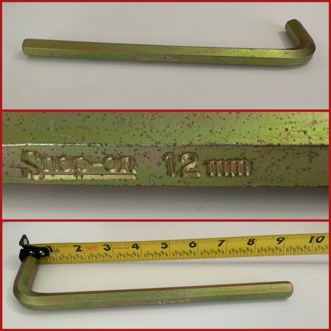 SNAP ON Hex Keys/Allen Wrenches -SET OF 10 – 3/4/5/6/8/10/12 mm Plus 3 Minis