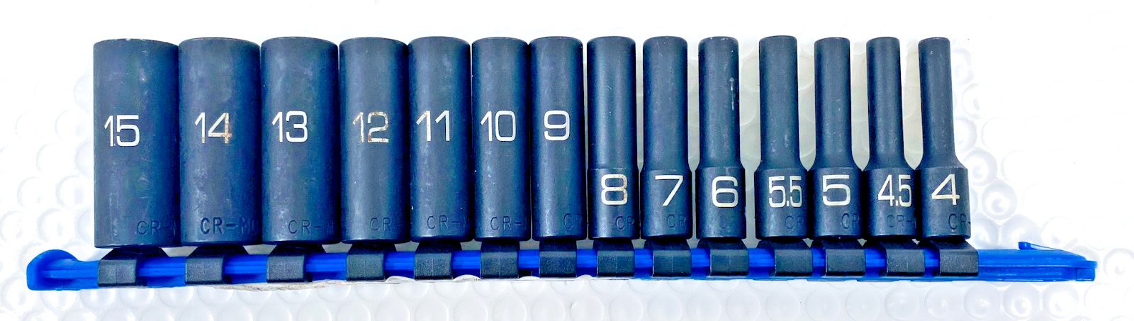 SADPM146V Matco 14 Piece Metric Impact Socket Set 1/4 Drive Deep Long W/ Tray