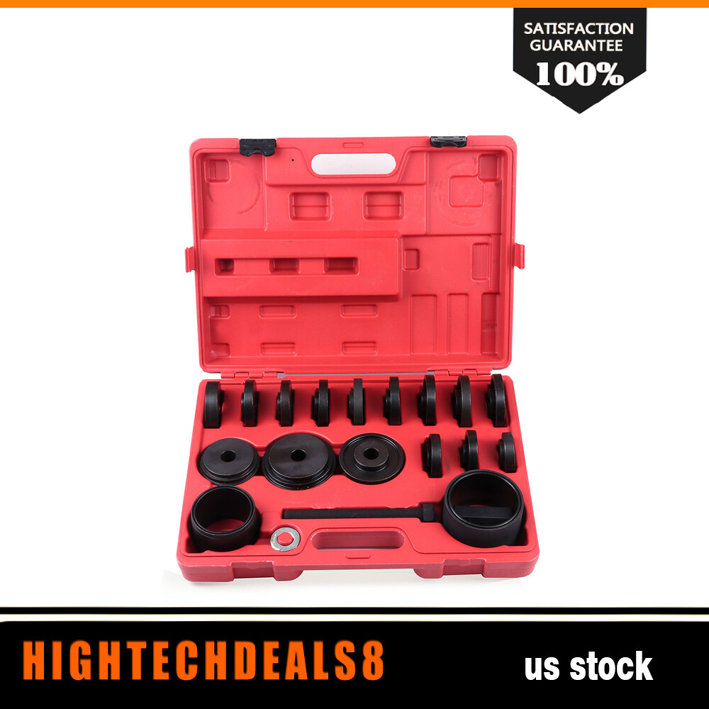 23PC Wheel Drive Bearing Press Tool Removal Adapter Puller Pulley Kit FWD Front