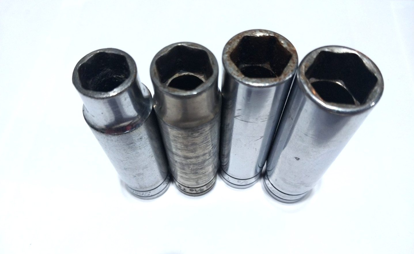 Snap On 1/2″ Dr Deep Sockets 1/2″,9/16″,5/8″,11/16″ So#94
