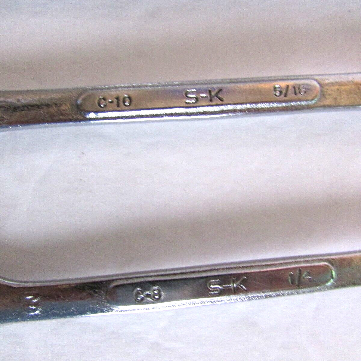 S-K Tools 6 Piece SAE Combination Wrench Set USA 6 & 12 Point 1/4″ To 3/4″