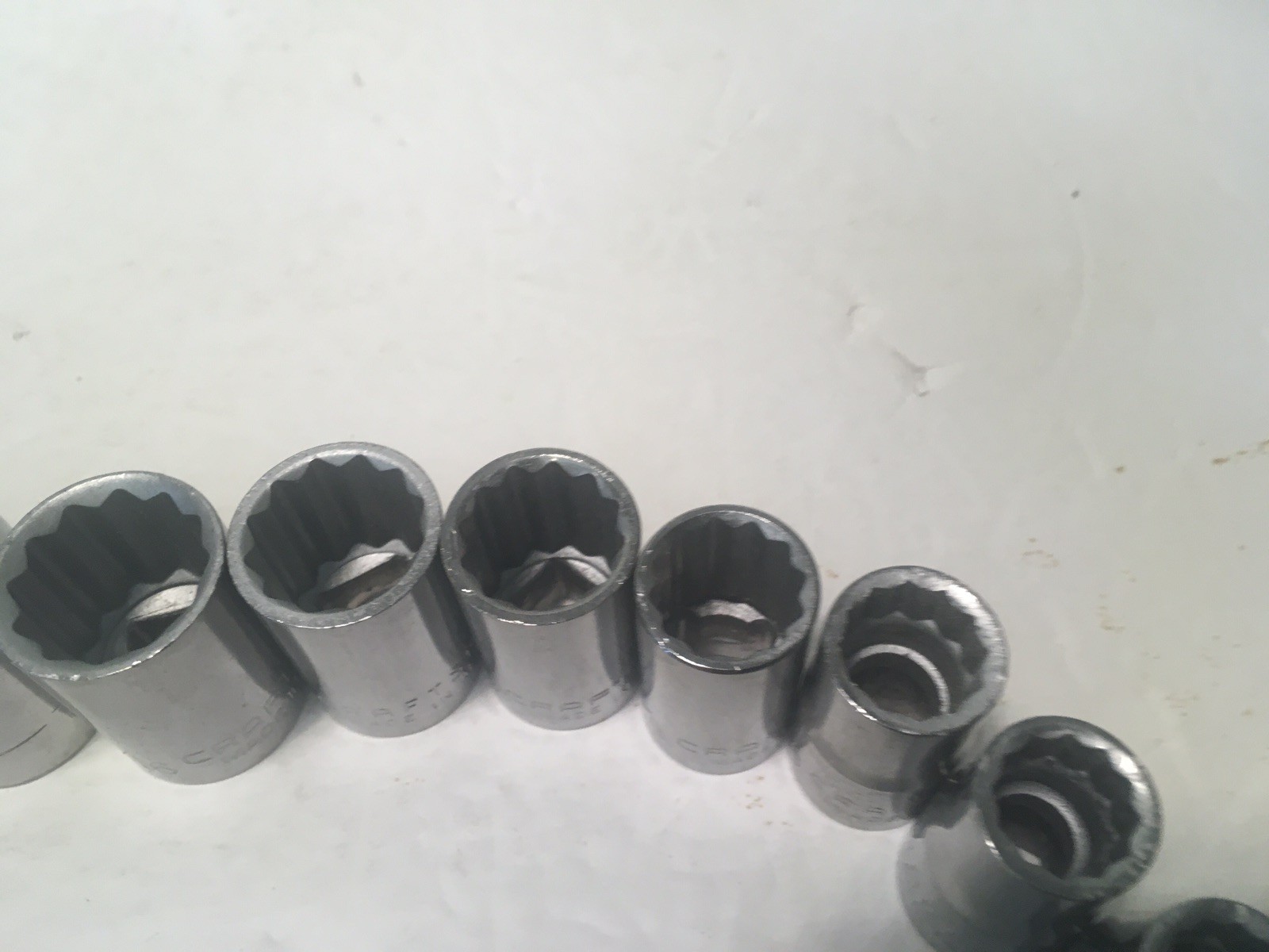Craftsman 12 Pc Socket Set 12 Pt 1/2″ Drive G 7/16-1-1/8 475XX USA Made
