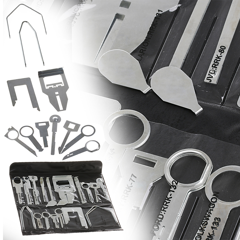 38Pcs Car Stereo Radio Release Removal Tools Key Kit Set For Sony Ford Audi JVC