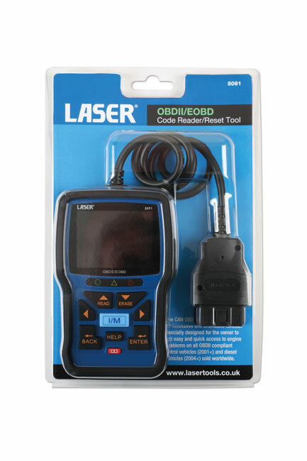 Laser 5091 EOBDII/EOBD Code Reader & Reset Tool