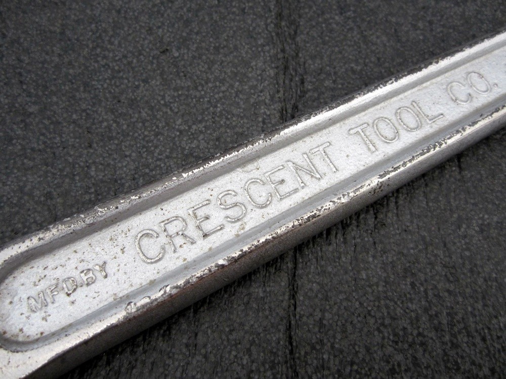 Vintage Crescent 15″ Adjustable Wrench Crestoloy Made in USA
