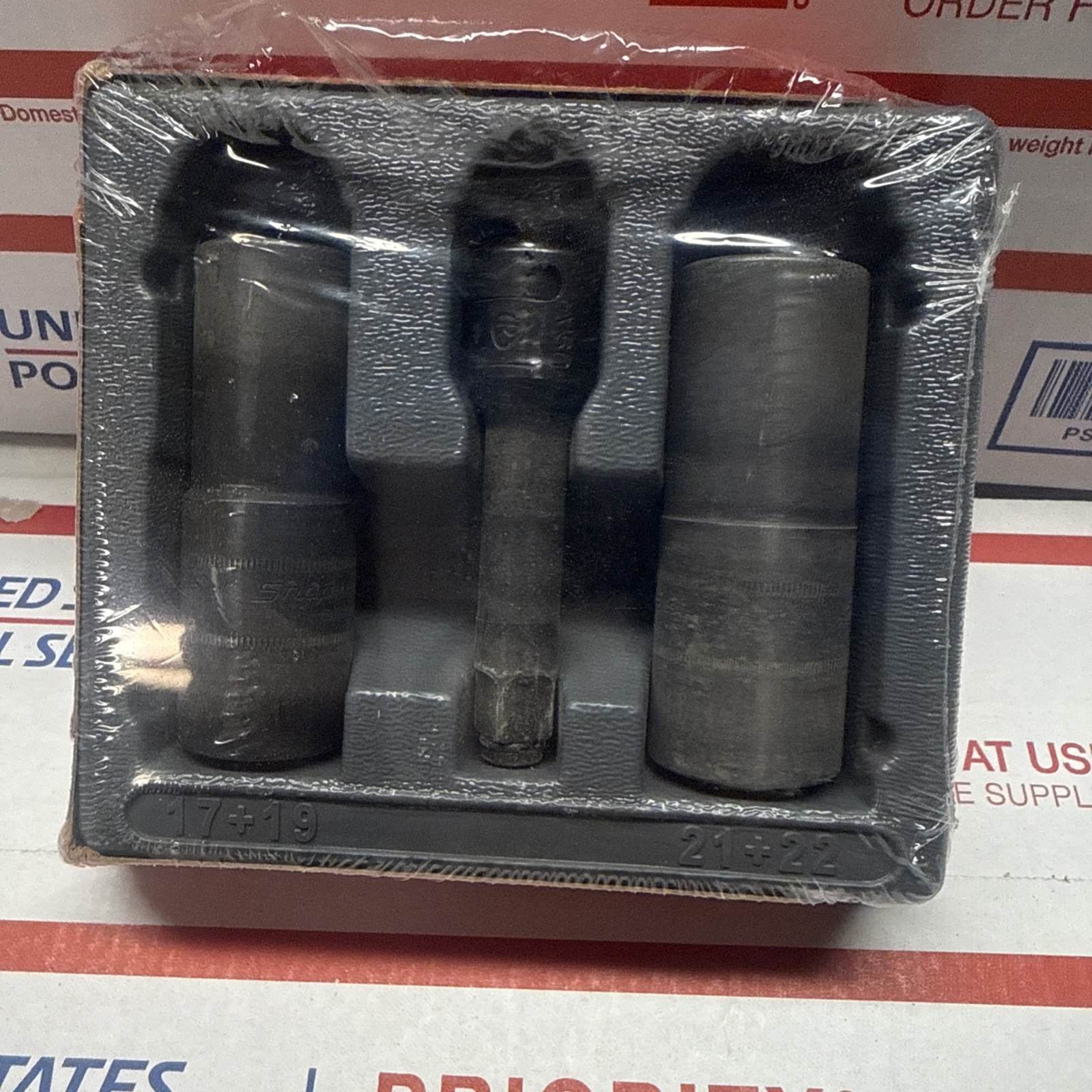 SNAP ON TOOLS 3/8″ drive 203FLSM 17 19 21 22 Flip LUG NUT Socket SET IMX31 Ext+