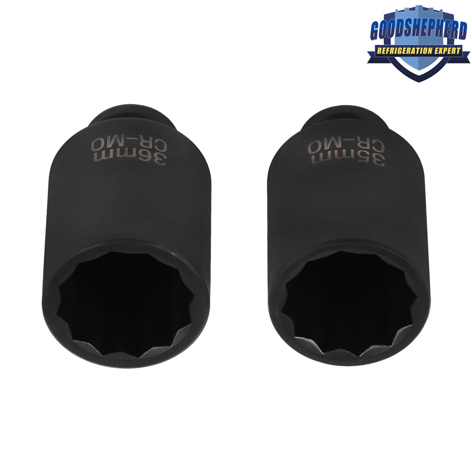 1/2-Inch Drive Deep Spindle Axle Nut Impact Socket Set 12 Point 1/2″ 8PCS