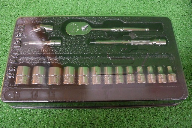 Snap-on 1/4 Sq Ratchet Extension Socket Set 117TMM From Japan NEW