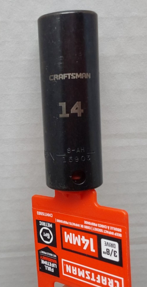 Craftsman 3/8″ Drive 14mm Deep Impact Socket 6 Point CMMT15903 – NEW