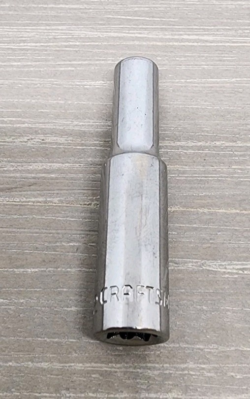 Craftsman 7/32″ Deep Well Socket 12 Point 1/4″ Drive S-AD 43591