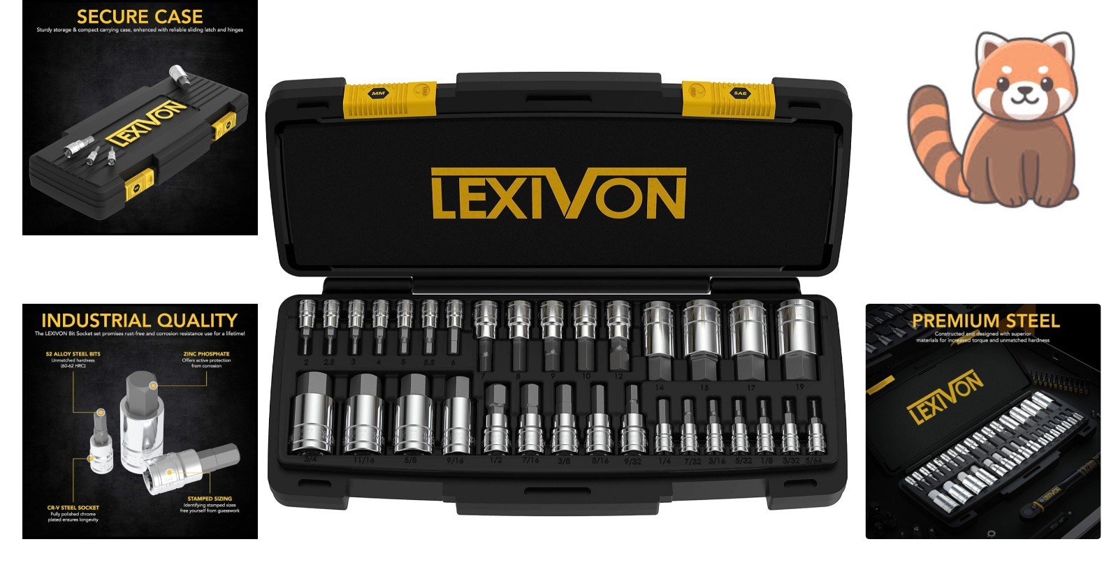 Hex Bit Socket Set – 32 Pieces in S2 Steel, Rust & Corrosion Resistant