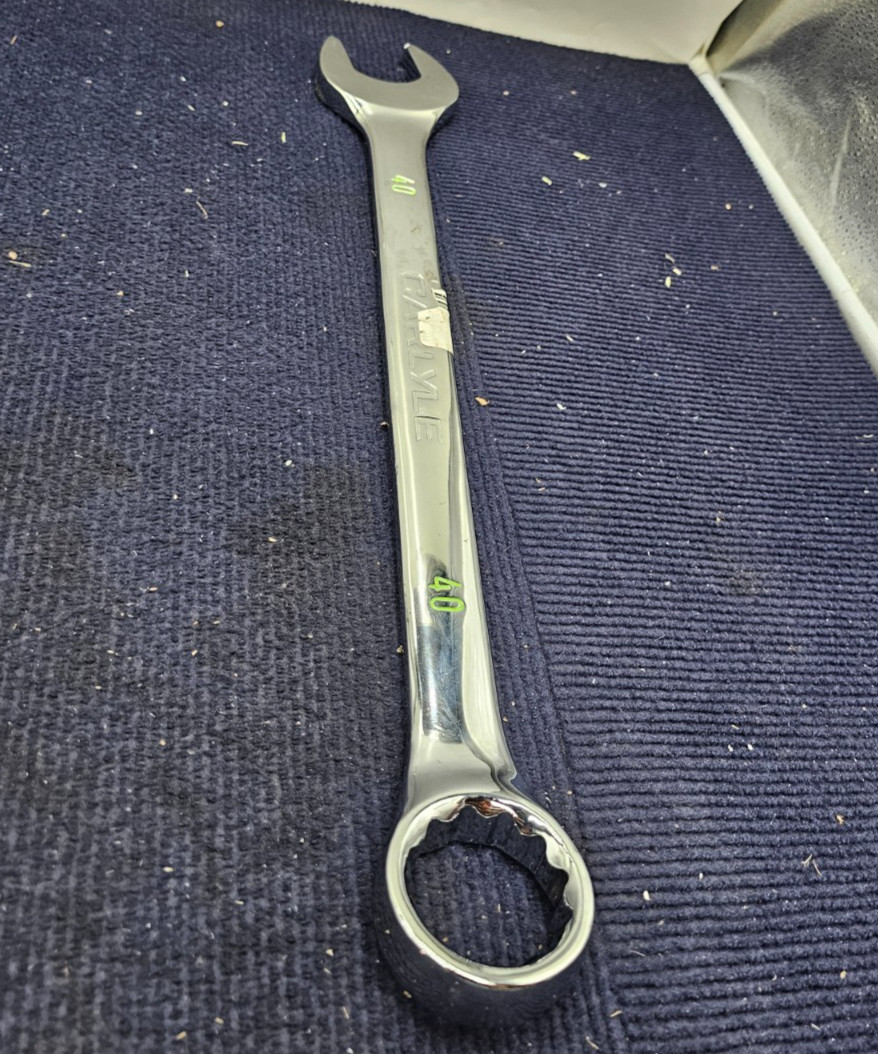 CARLYLE CCWFP140M Metric 40mm Combination Wrench 12-Point, 19.7″ Length