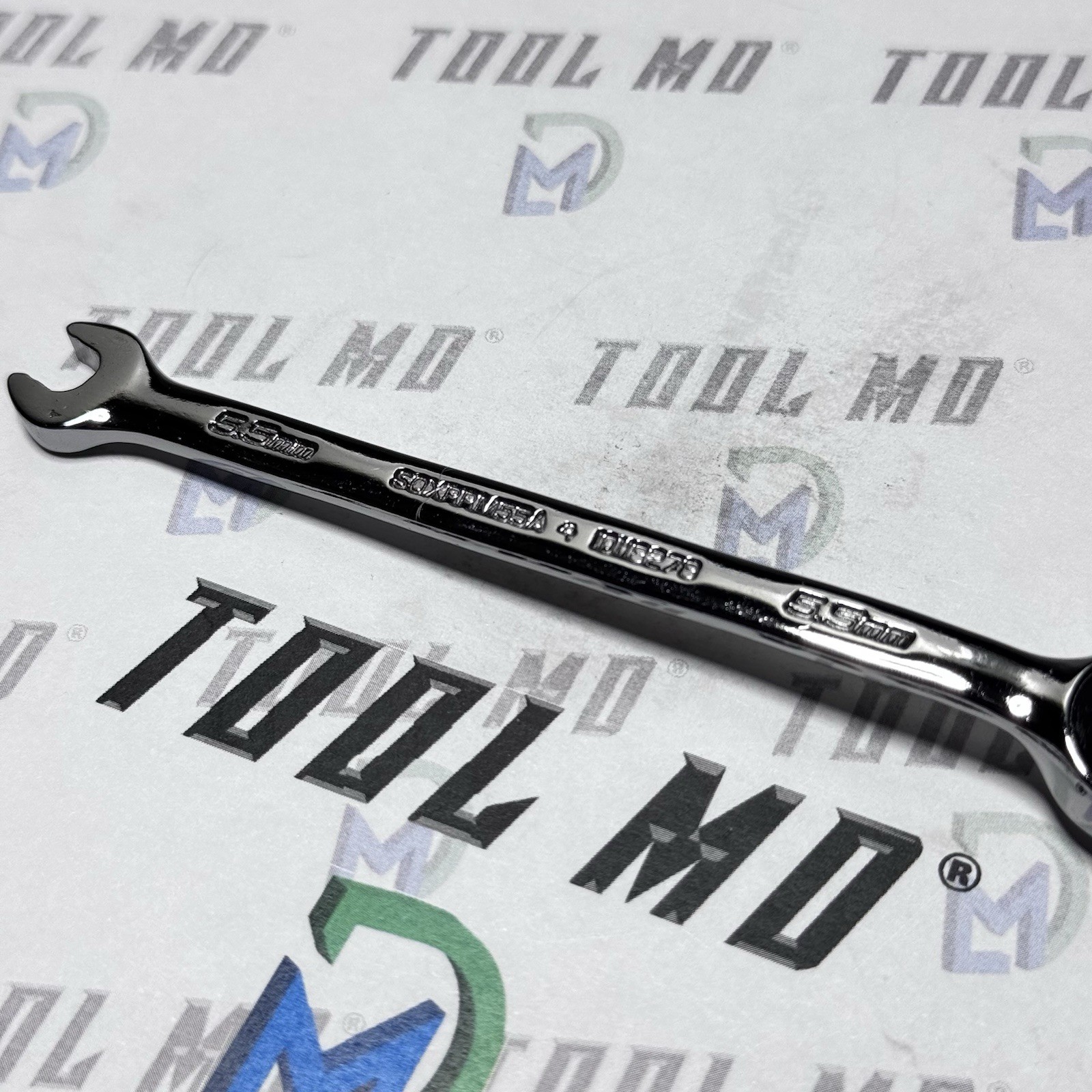 Snap-on Tools USA NEW 5.5mm Metric Reversible Ratcheting Combo Wrench SOXRRM55A