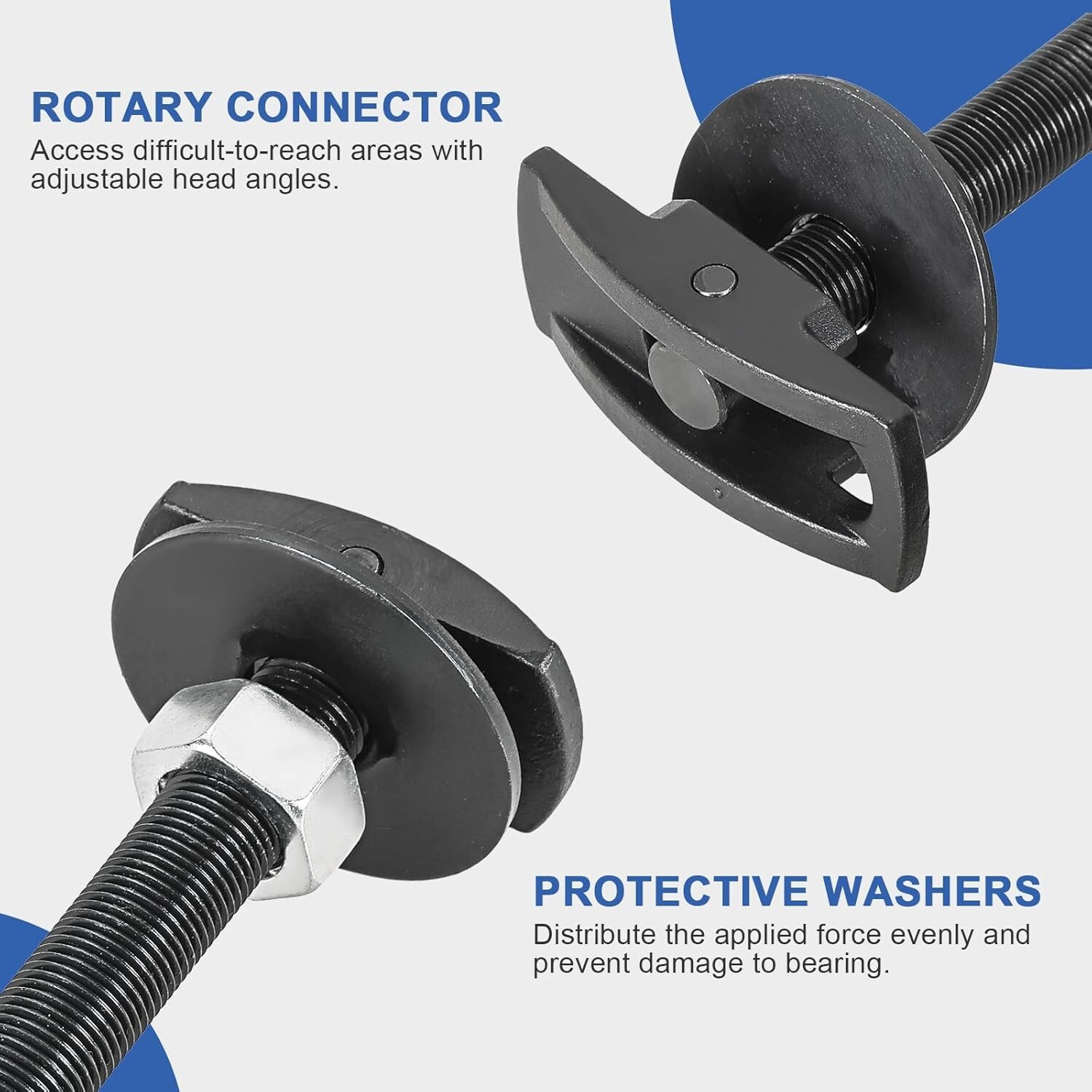Rear Axle Bearing Puller Set Wheel Bearing Removal Tool Kit Hub Bearing Extracto