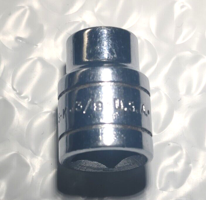 SK TOOLS 45112, 3/8″ DRIVE, 3/8″ SOCKET, SHALLOW, 6 POINT.
