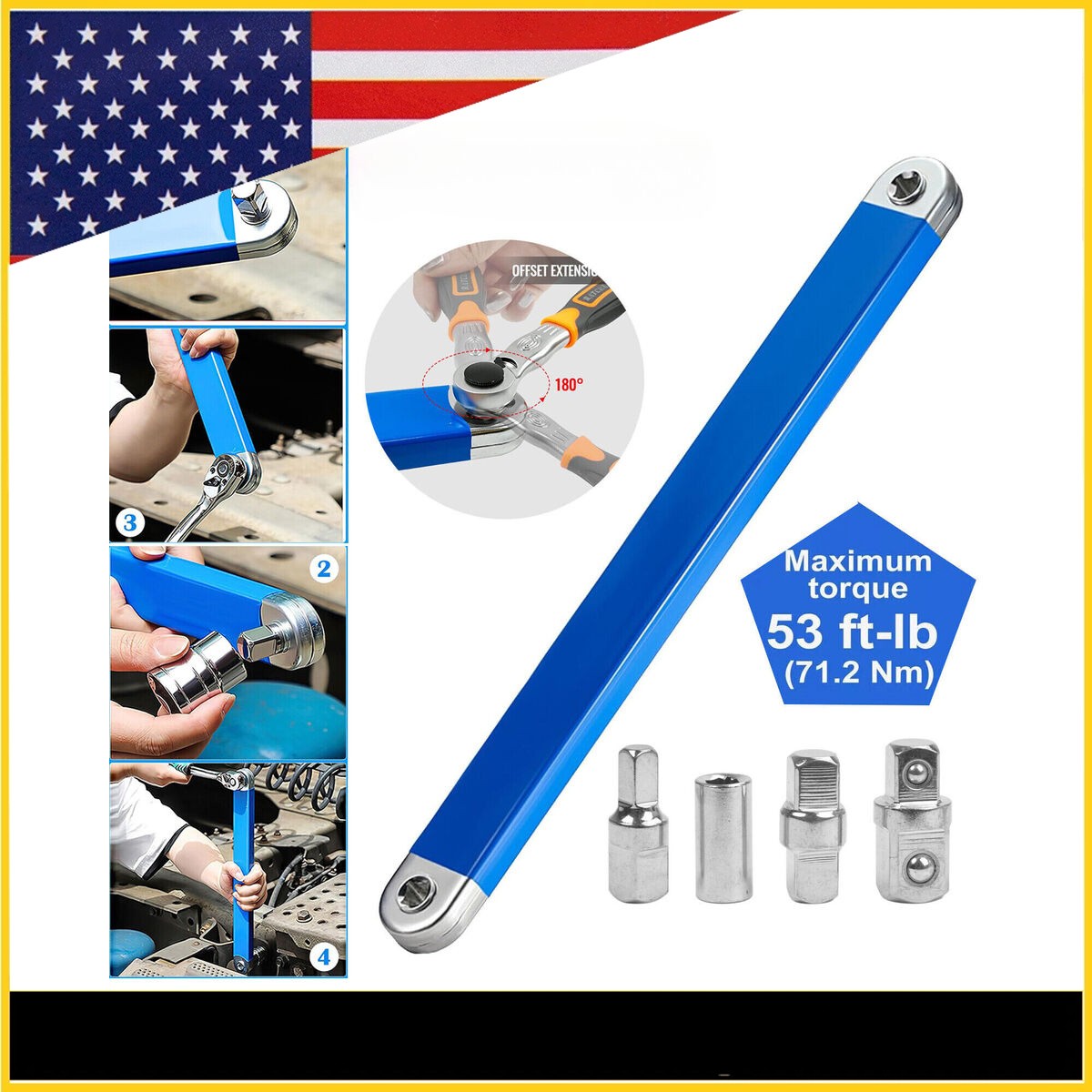 Offset Extension Wrench Set Multifunctional Offset Extension Wrench Impact