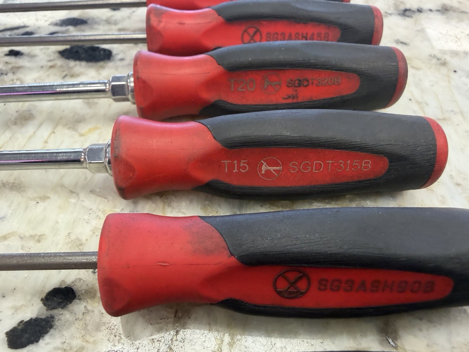 Snap On Pick Screwdriver Torx Set Red PAK562420 Pouch 12 Piece Set As Pictured..