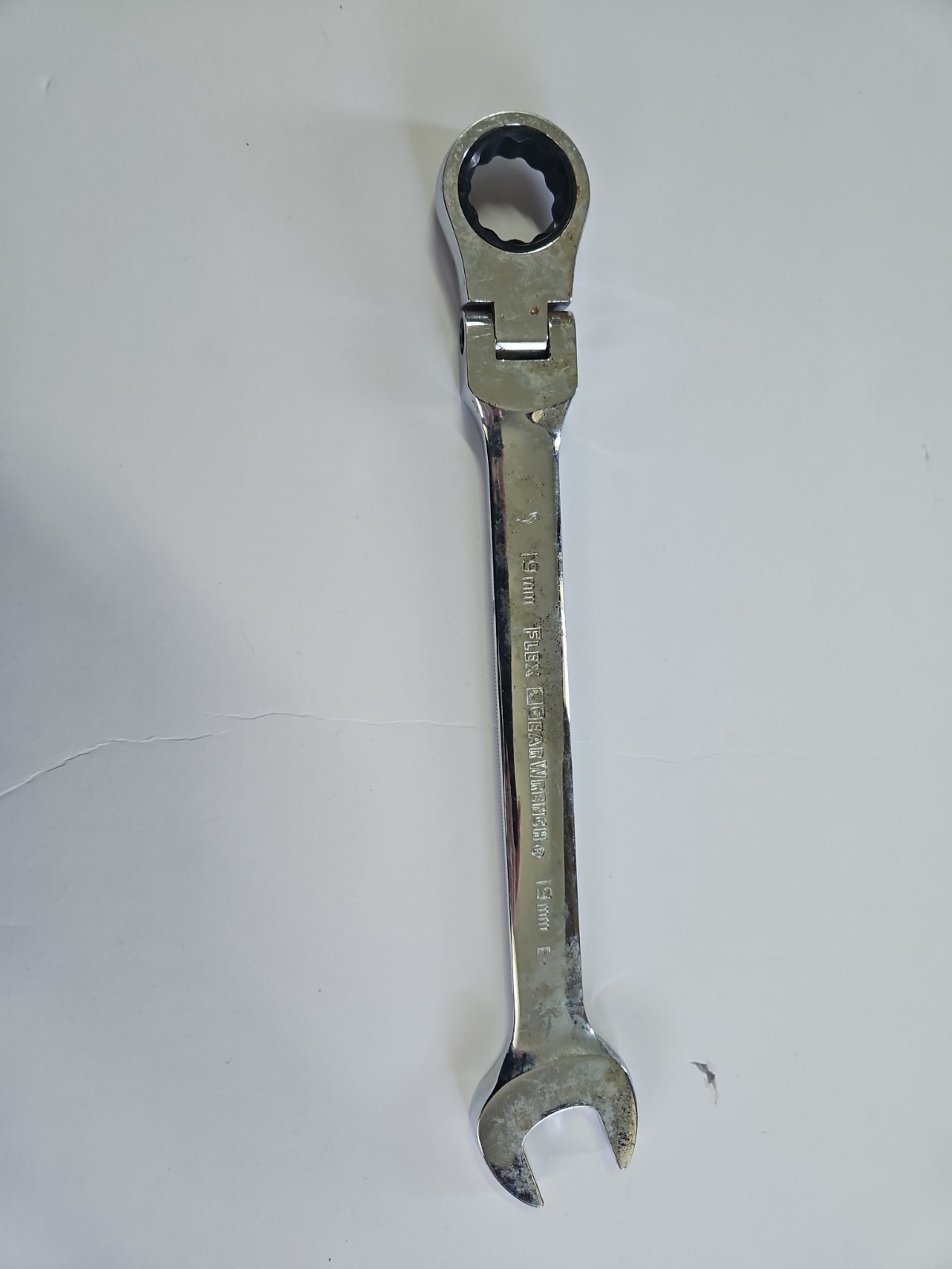 Gearwrench Tools 19mm Metric Flex Head Ratcheting Combination Wrench 12 Point