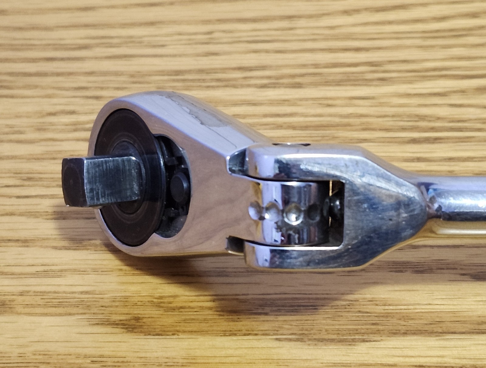 Cornwell Flex Head Offset Chrome Handle 3/8″ Drive Ratchet 12″ USA