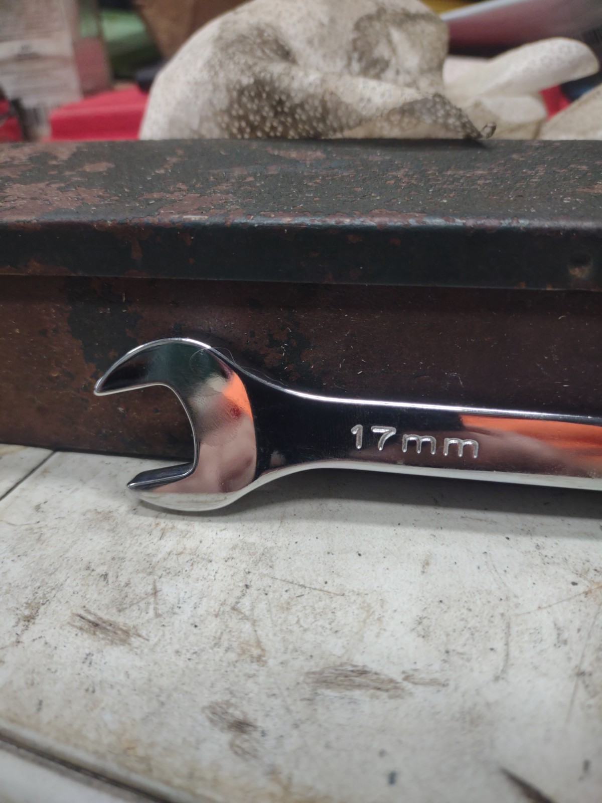 17mm Sk Full Polished Chrome Conbation Wrench