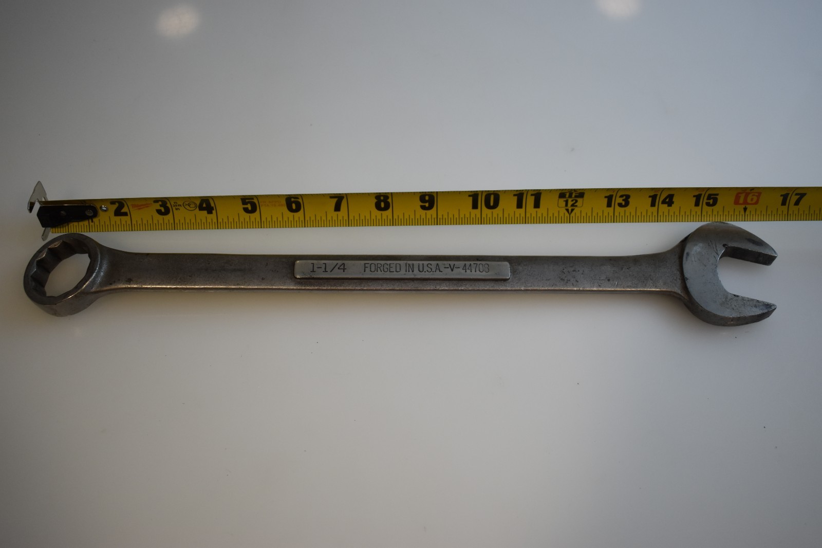 Craftsman Tools -V- 44708 1-1/4″ SAE Combination Wrench 12 Point USA Vintage