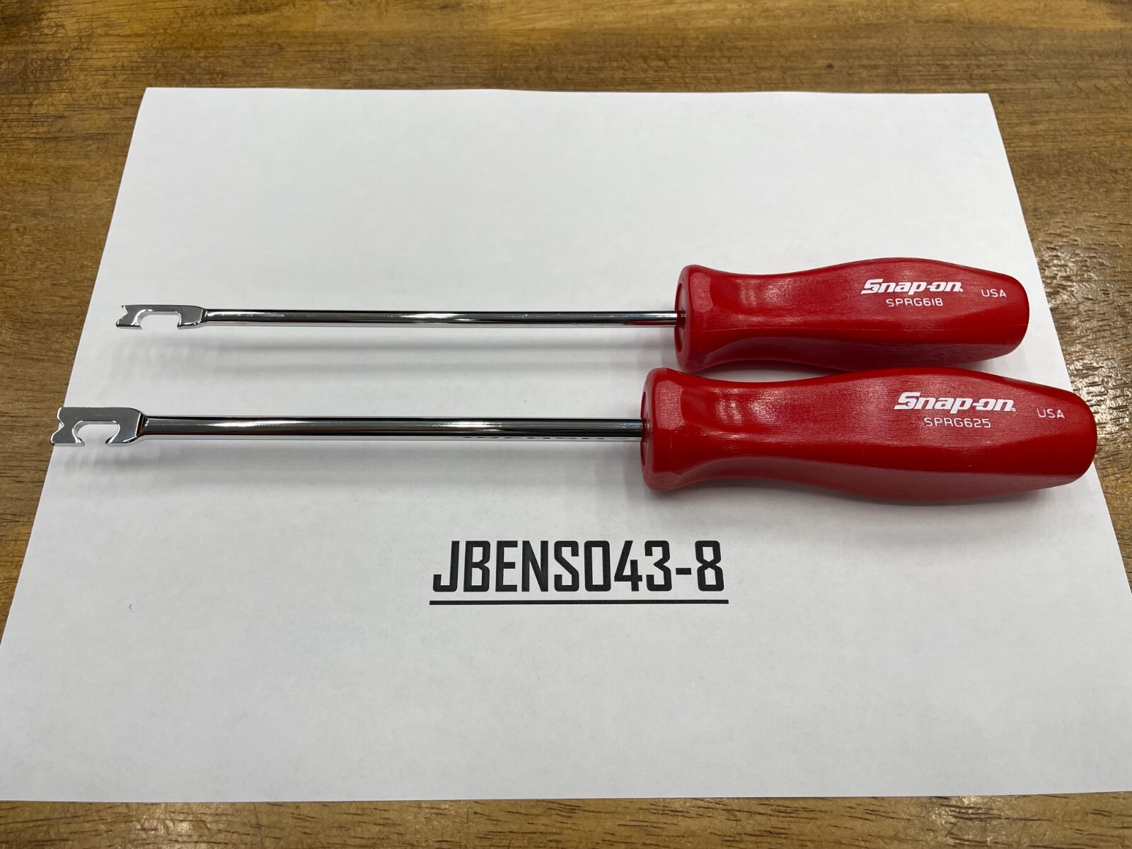 Snap-on Tools USA NEW 2 Piece RED Hard Handle Push-Pull Spring Tool Lot Set