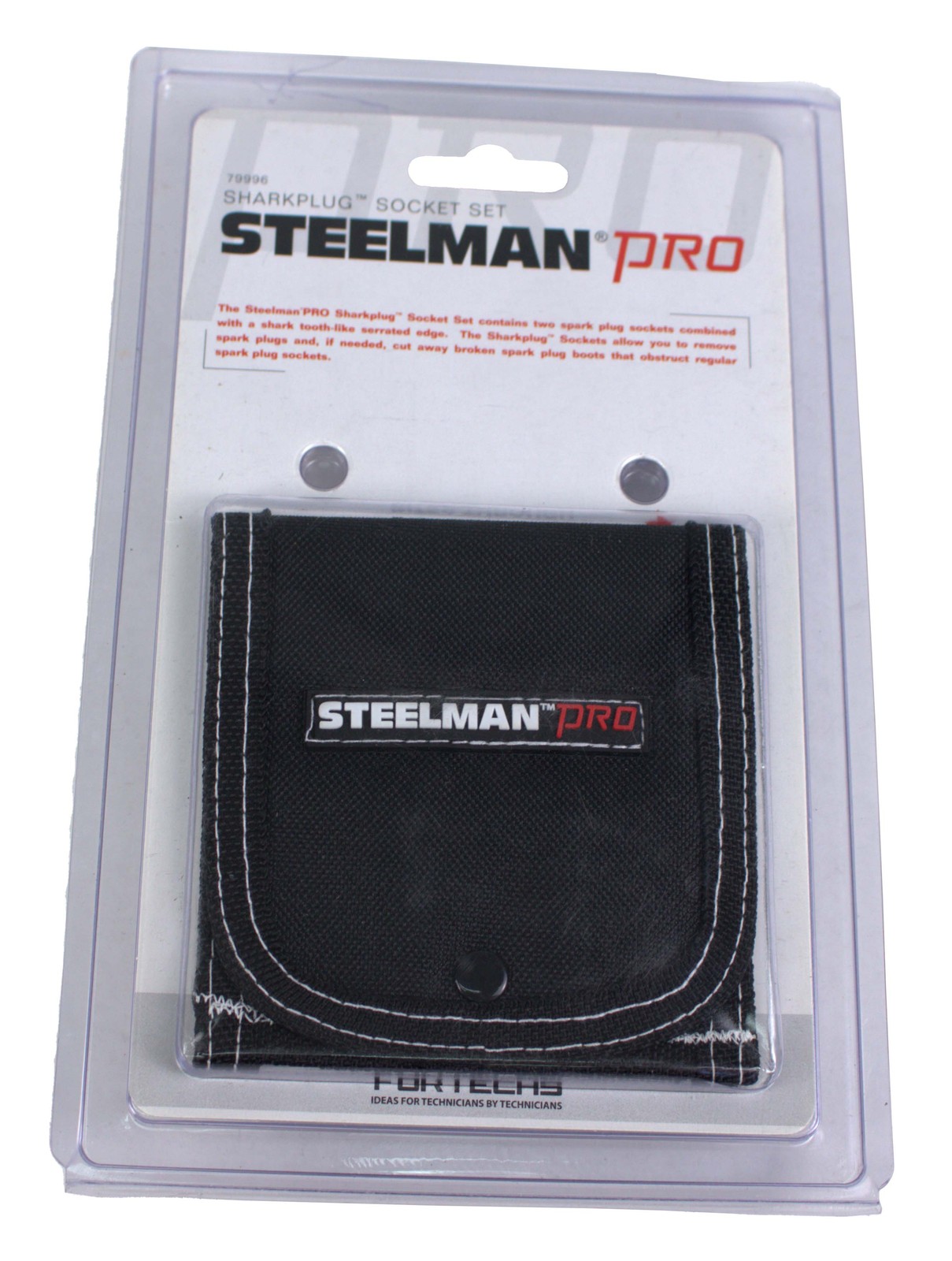 Steelman Pro Sparkplug Socket Set Sizes 5/8″ 13/16″ Storage Pouch Model ID 79996