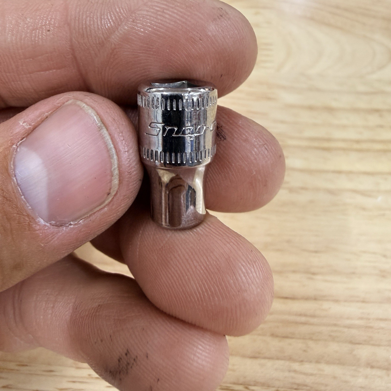 NEW NOS SNAP ON 6mm 1/4″ Drive 6 Point Shallow Chrome Socket TMM6 – Made in USA
