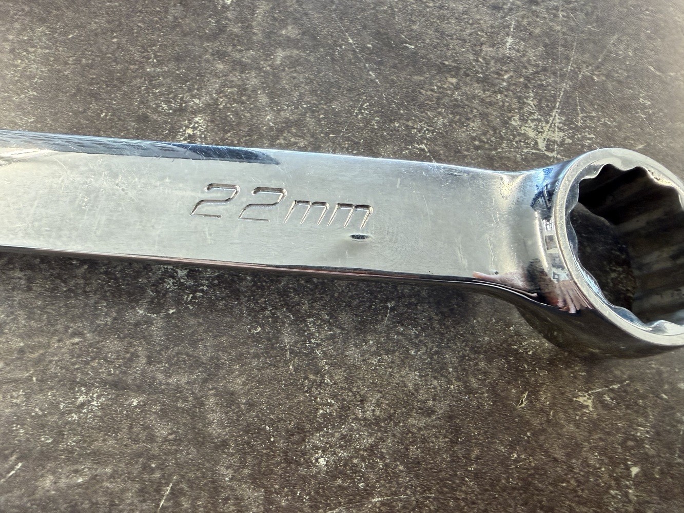 Snap-On Tools OEXM220B 22mm 12 Point Combination Wrench USA Chrome (1115694)