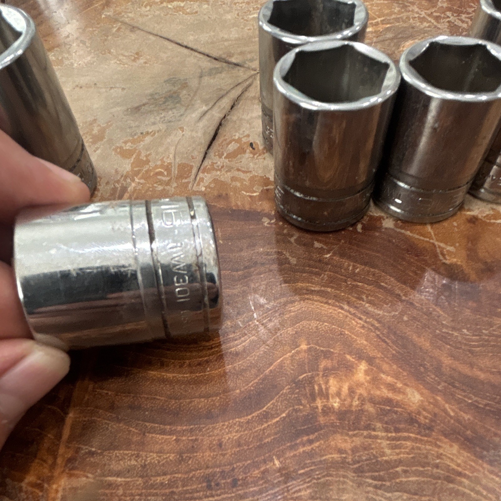 Vintage Snap-on 1/2” Drive SAE Socket Lot TW381 TW301 TW281 TW261 TW221 USA Made