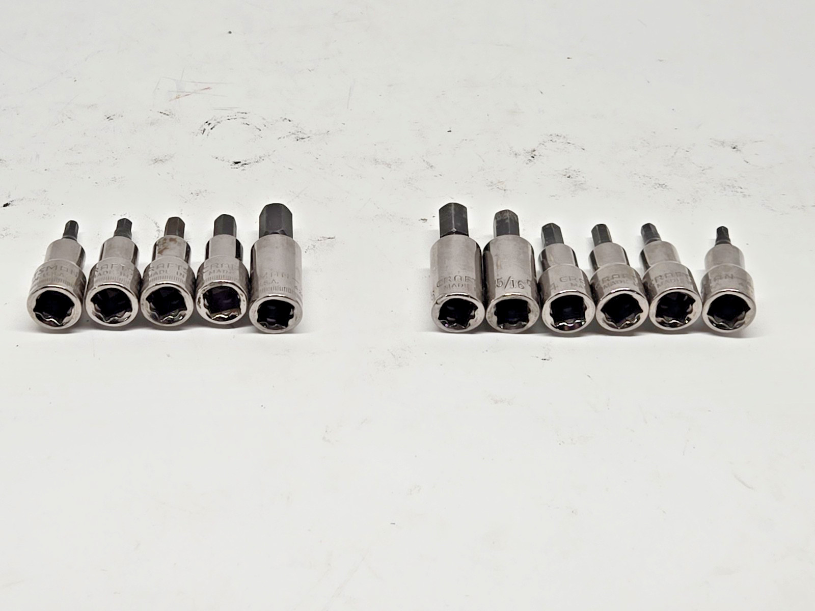Craftsman USA 3/8” Drive Metric & SAE Hex Bit Allen Key Socket Assortment