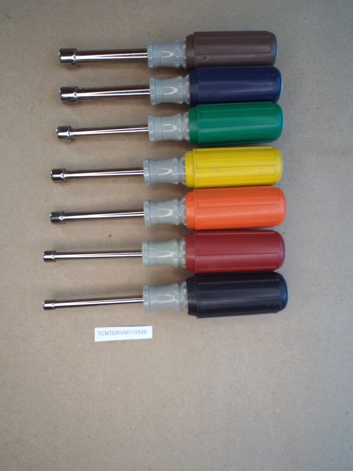 VTG Cushion Grip Craftsman 7 Pc Metric Nut Driver Set USA Light Use GC! (Read)