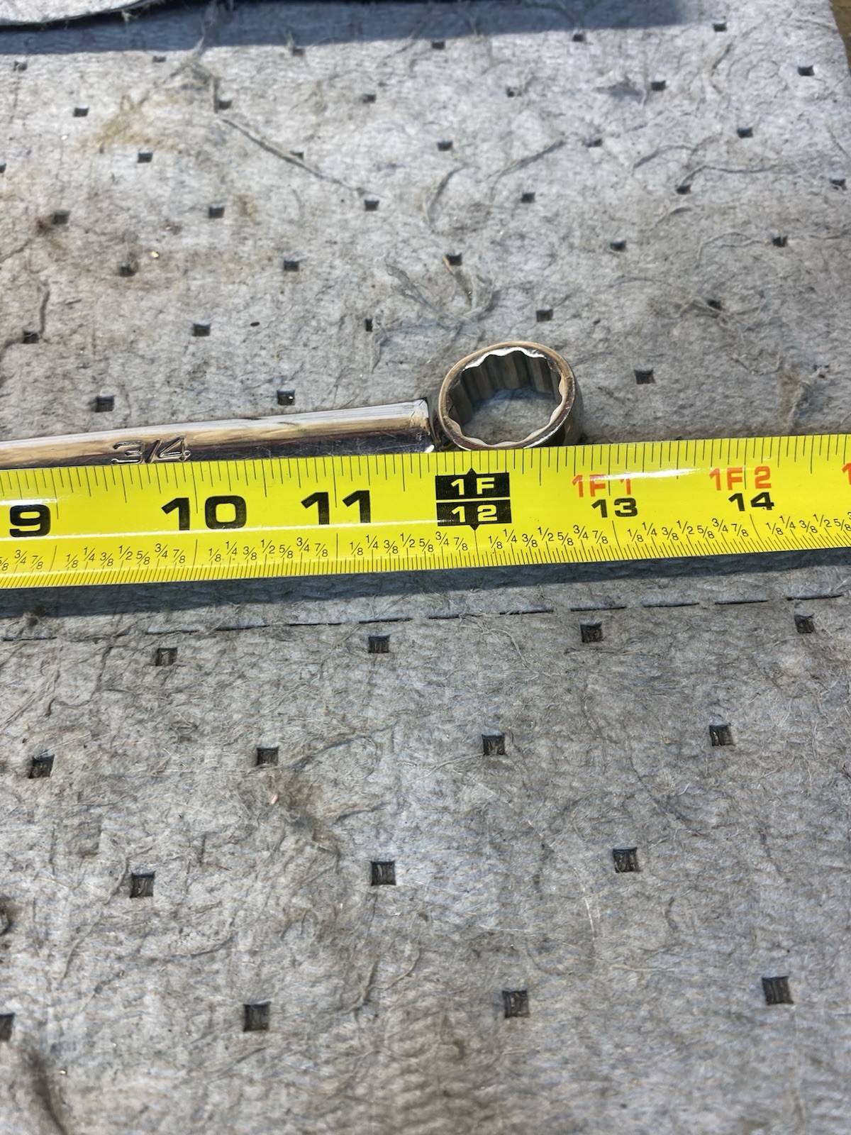 SNAP ON OEXL24B 3/4″ 12 PT XTRA LONG COMBINATION SAE OPEN BOX END WRENCH