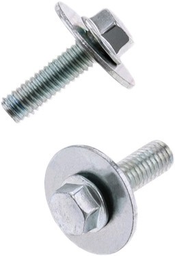 Bolt Mc Hardware 024-11626 Hex-Head Flange Nuts with Fender Washers – M6-1.0×20