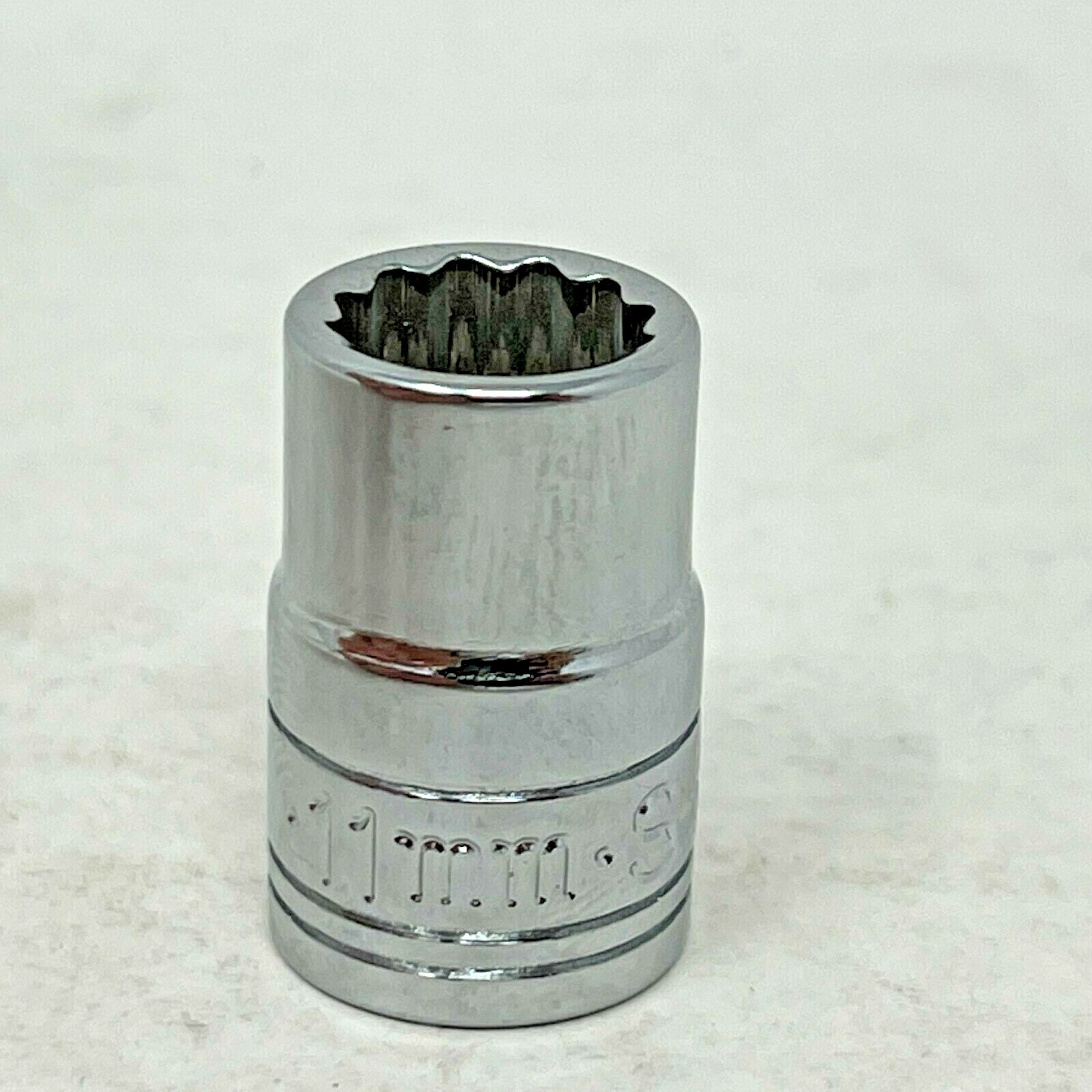 SK Hand Tools 3/8″ Drive 11mm 12 point Standard Metric Chrome Socket Made in USA