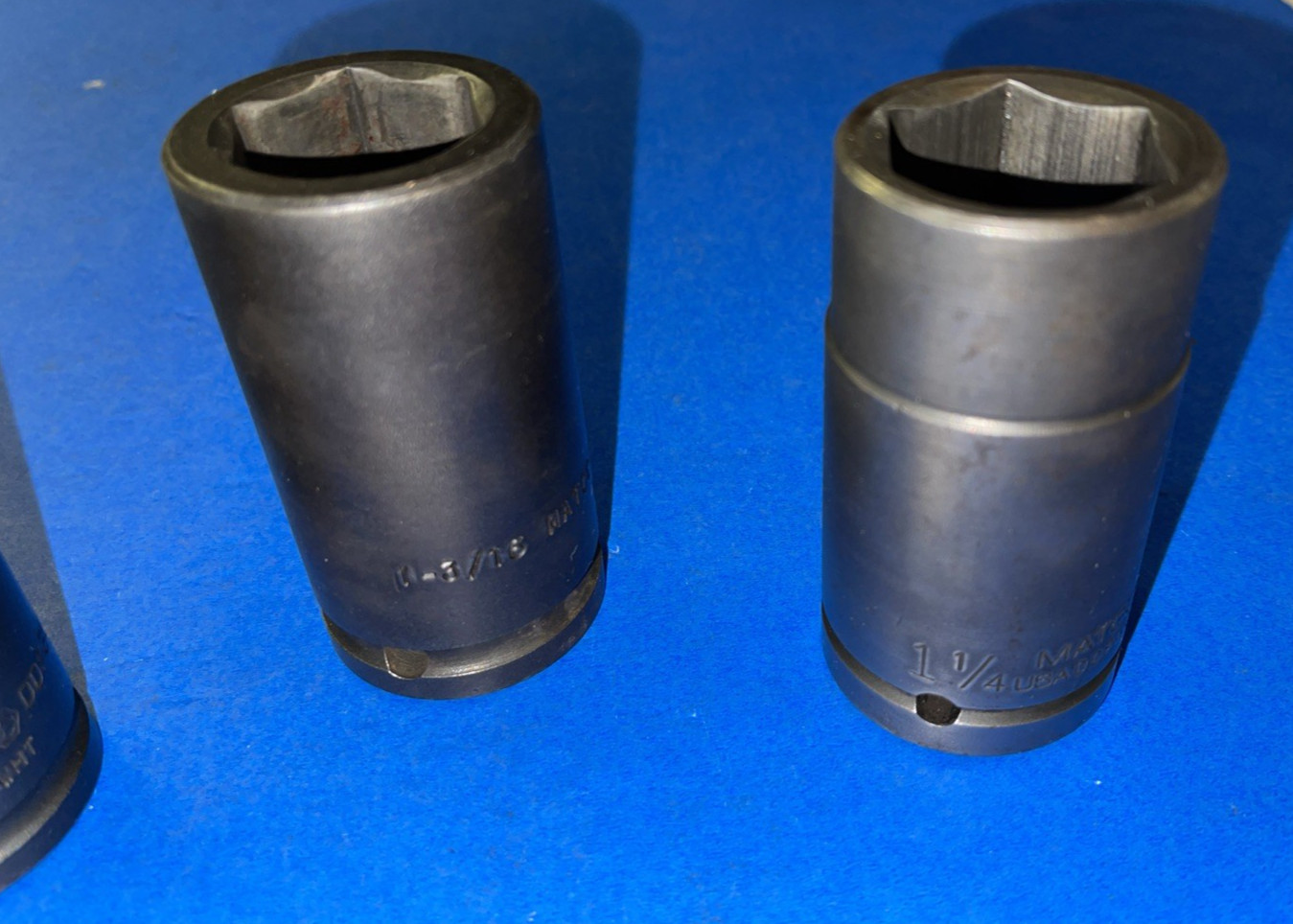 MATCO TOOLS 3 PC. 3/4 DRIVE SAE. DEEP IMPACT SOCKETS 1-1/8, 1-3/16 (30MM), 1-1/4