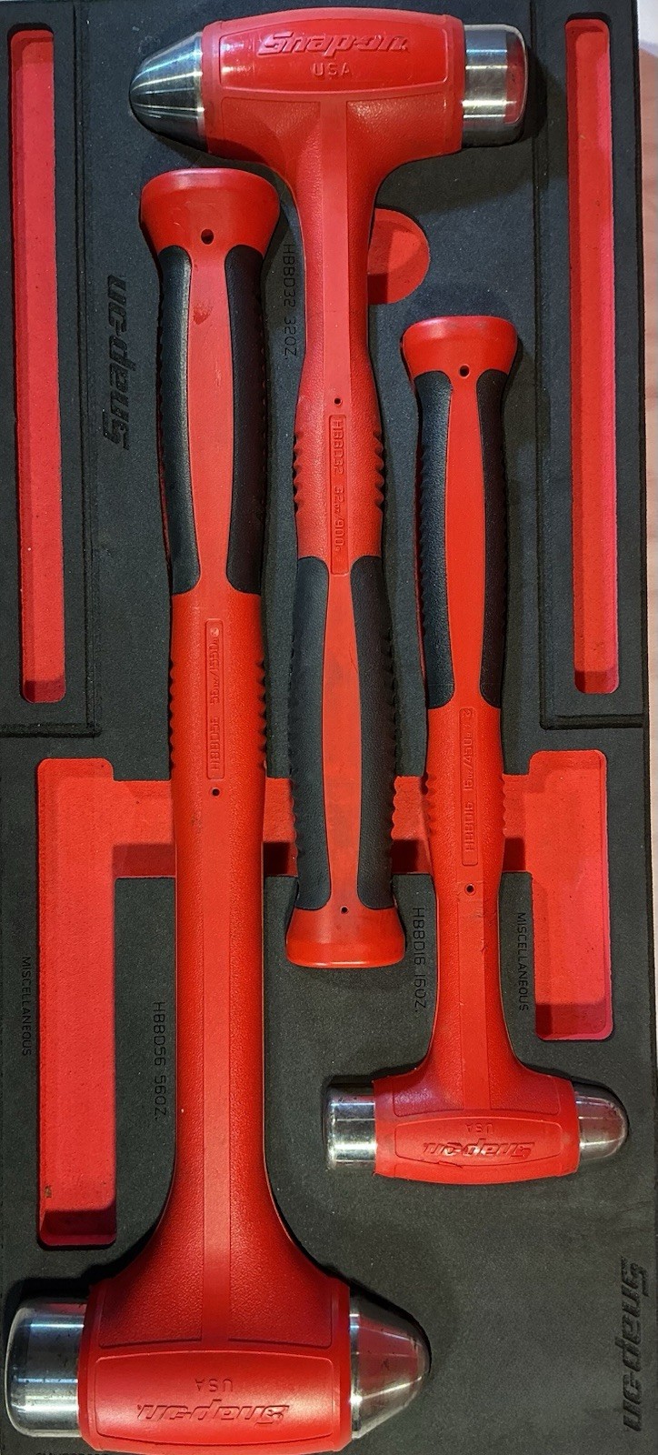 Snap on Multi ball peen hammer set